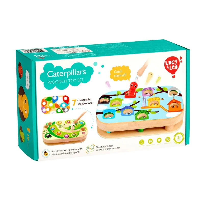 Цветна магнитна игра, Lucy&Leo, Гъсеници